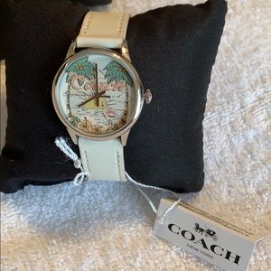 Coach watch leather strap